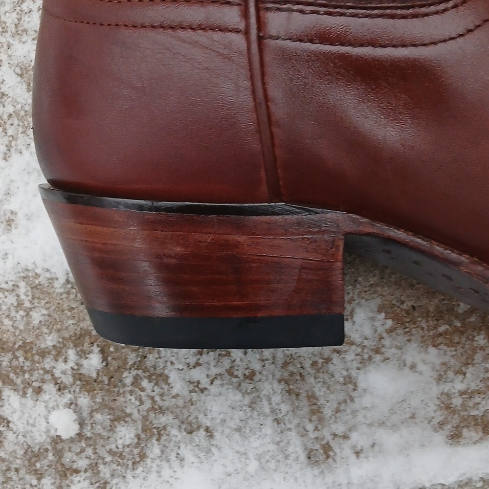 Tecovas The PENNY Brown Leather Cowboy Boots Sz 9.5 - Picture 9 of 16